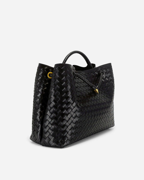KNUE Amara Tote Large in Black — oversized everyday tote bag