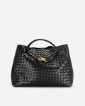 KNUE Amara Tote Large in Black — oversized everyday tote bag