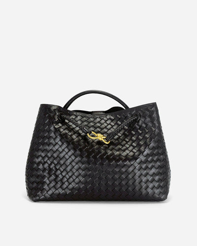 KNUE Amara Tote Large in Black — oversized everyday tote bag