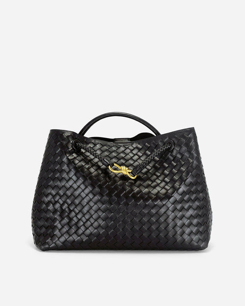 KNUE Amara Tote Large in Black — oversized everyday tote bag