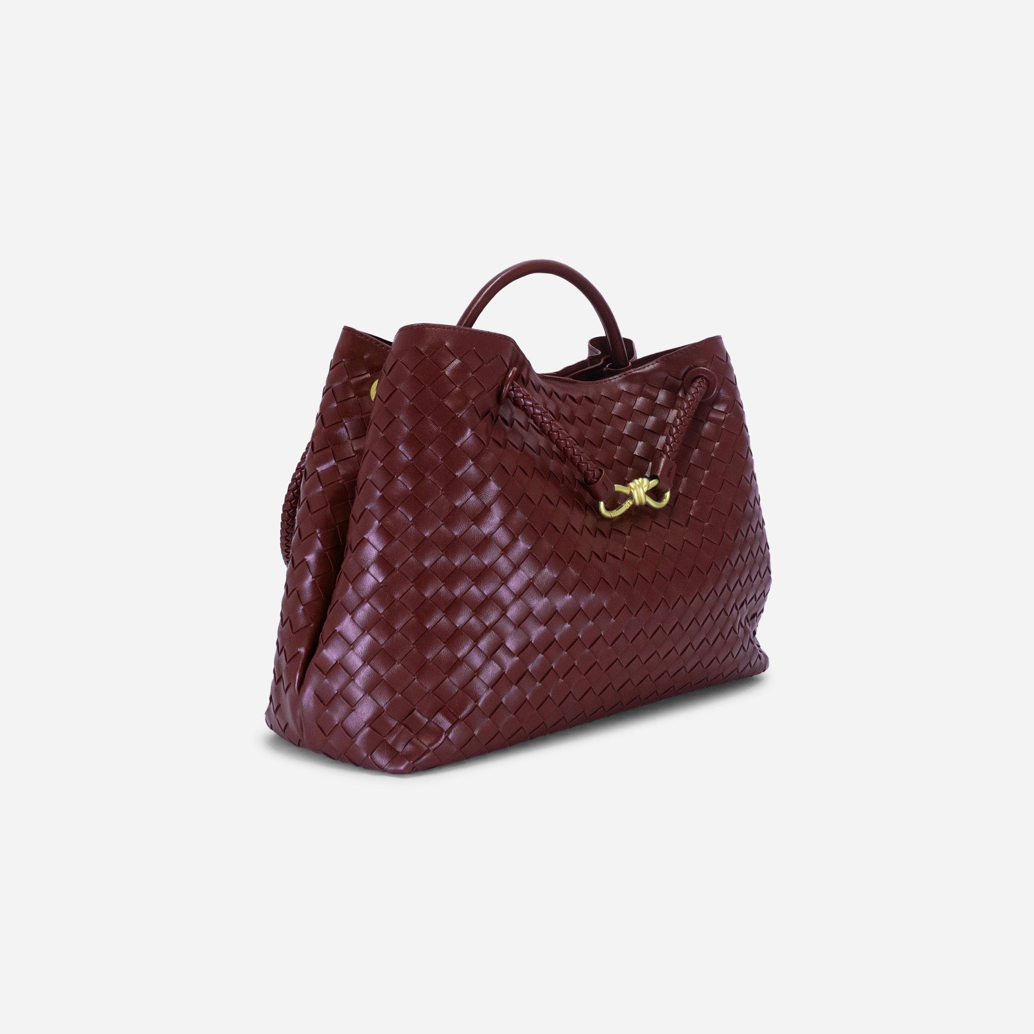 KNUE Amara Tote Large in Maroon — oversized everyday tote bag
