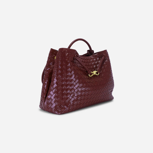 KNUE Amara Tote Large in Maroon — oversized everyday tote bag
