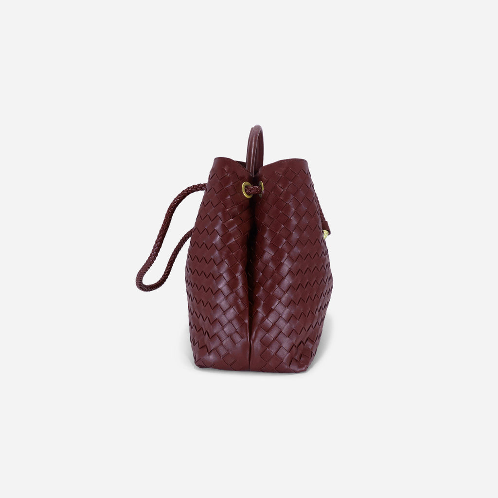 KNUE Amara Tote Large in Maroon — oversized everyday tote bag