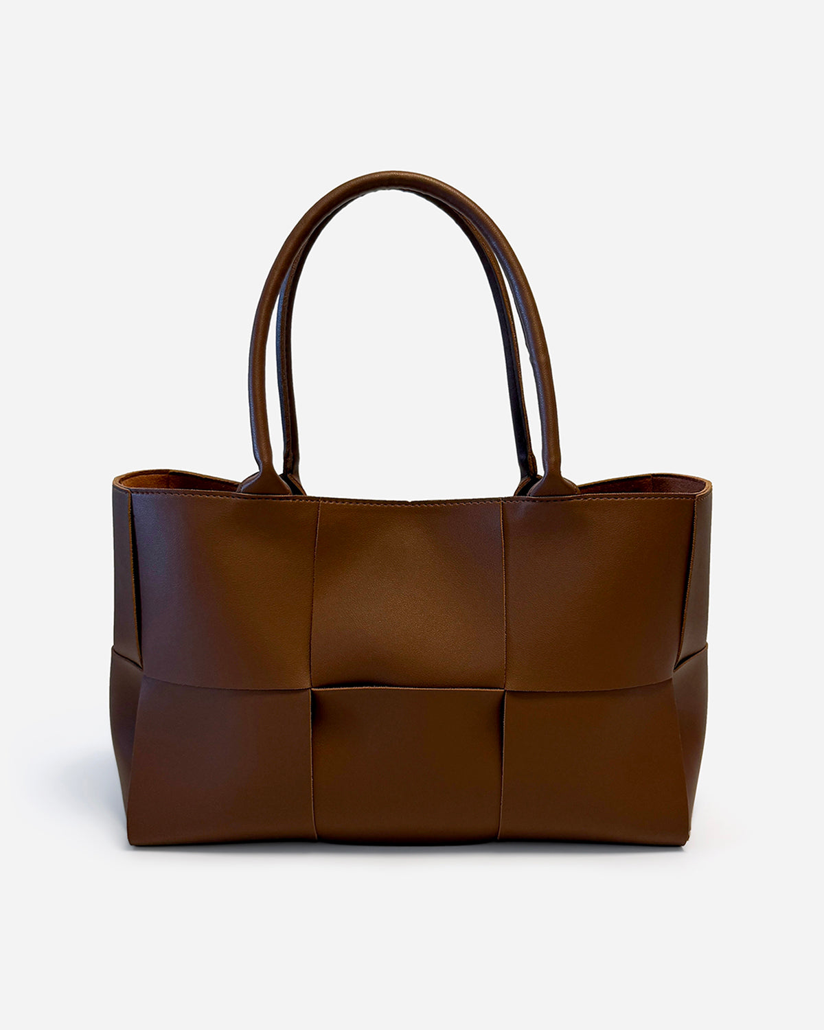 KNUE Isla Tote Bag in Hazel Brown — spacious everyday tote