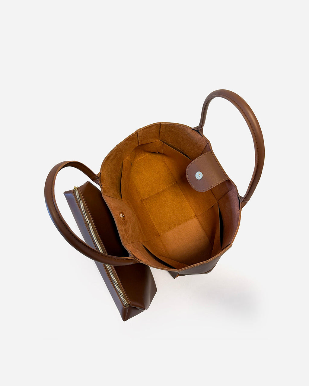 KNUE Isla Tote Bag in Hazel Brown — spacious everyday tote