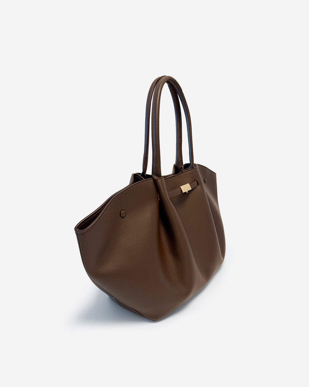 KNUE Noor Tote Large in Mocha — roomy structured tote bag