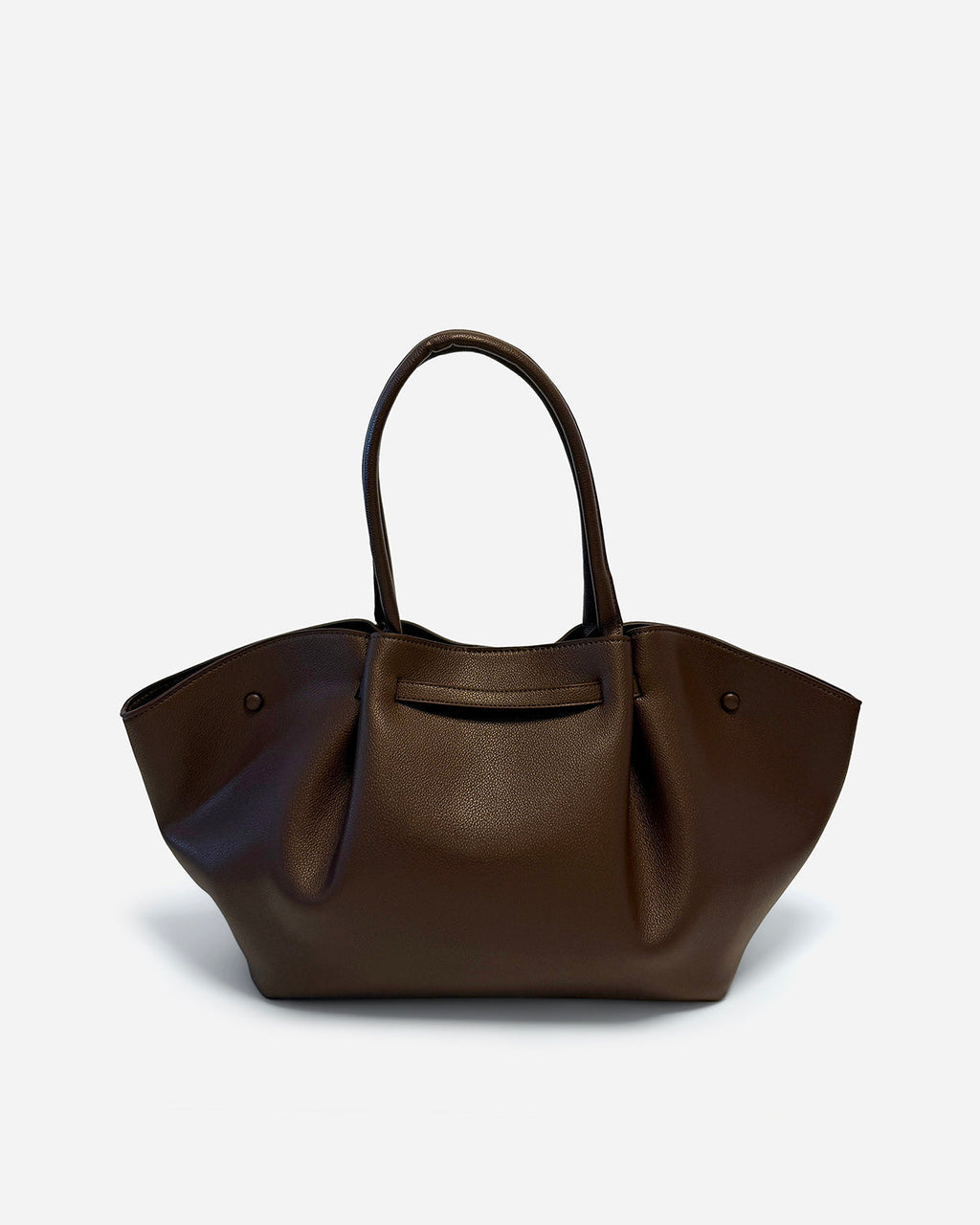 KNUE Noor Tote Large in Mocha — roomy structured tote bag
