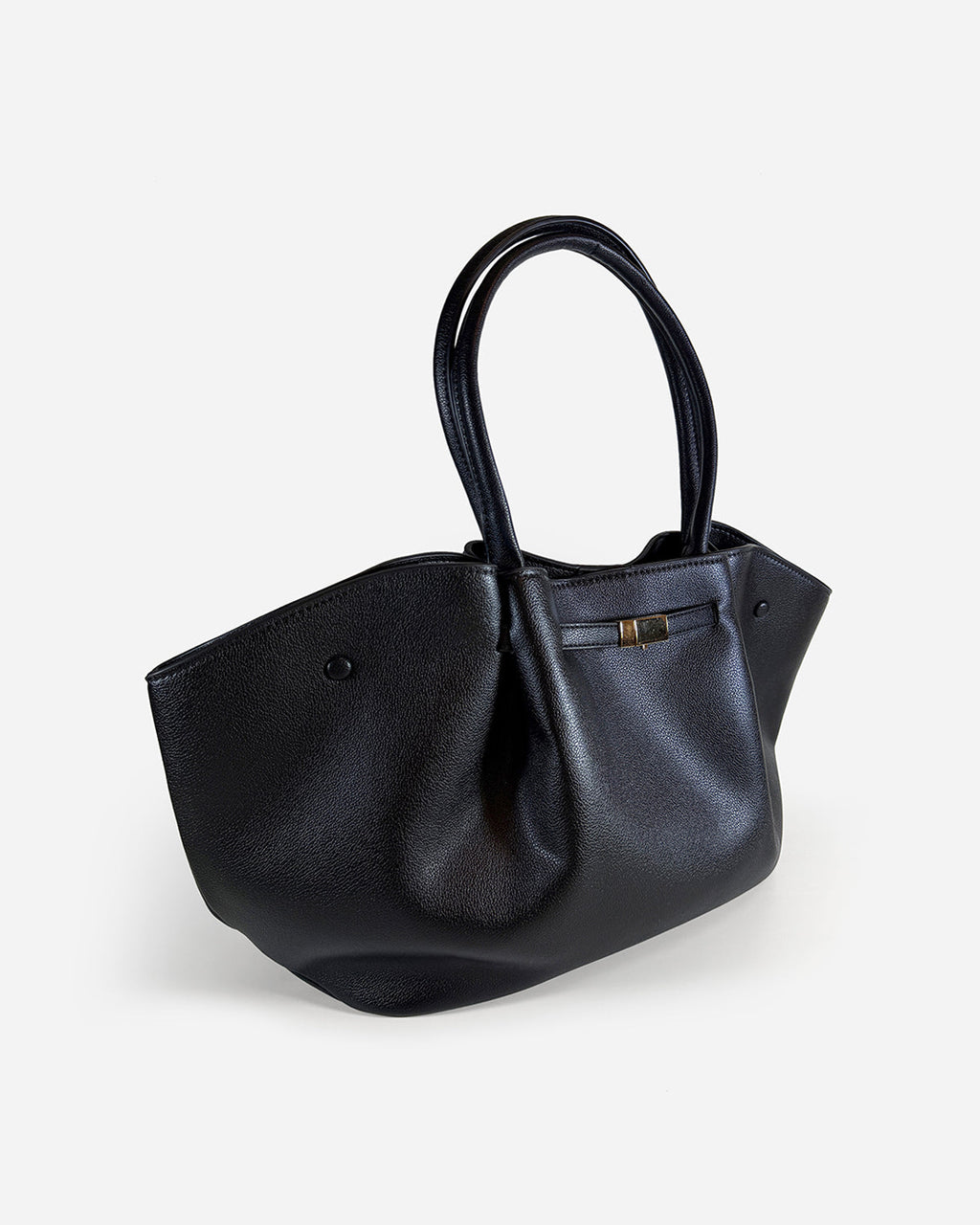 KNUE Noor Tote Large in Black — roomy structured tote bag