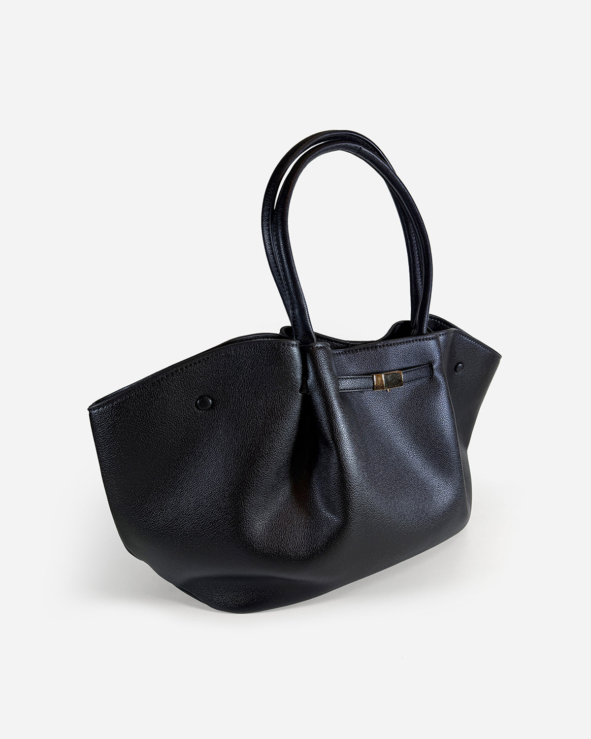 KNUE Noor Tote Large in Black — roomy structured tote bag