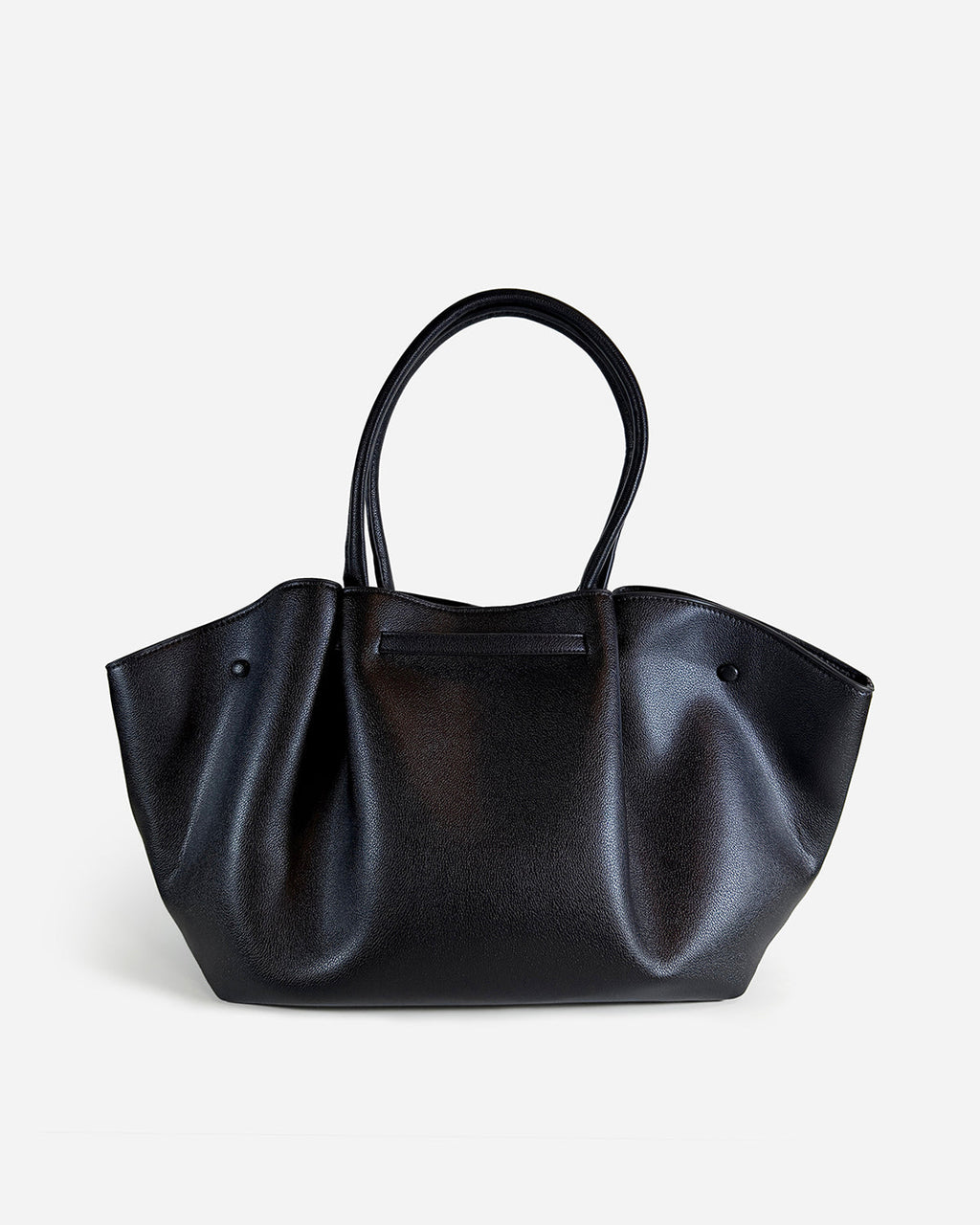 KNUE Noor Tote Large in Black — roomy structured tote bag