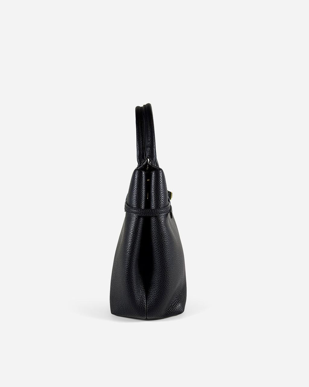 KNUE Ava Shoulder Bag in Black — sleek structured shoulder bag